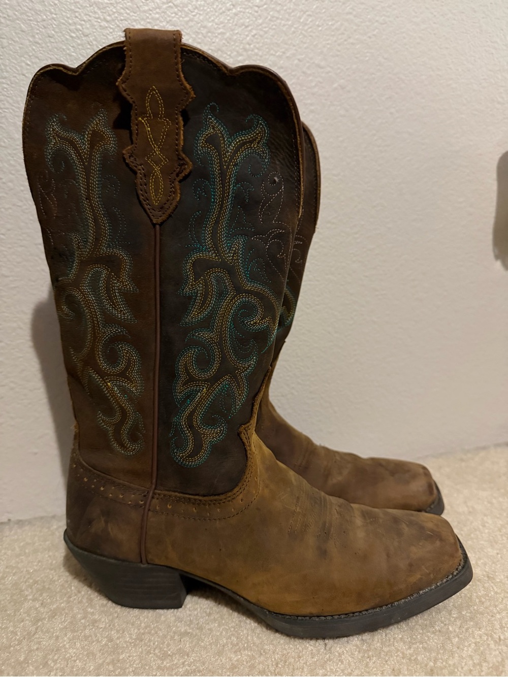 Women’s Leather Western Cowboy Boots - Classic Stitch Detail